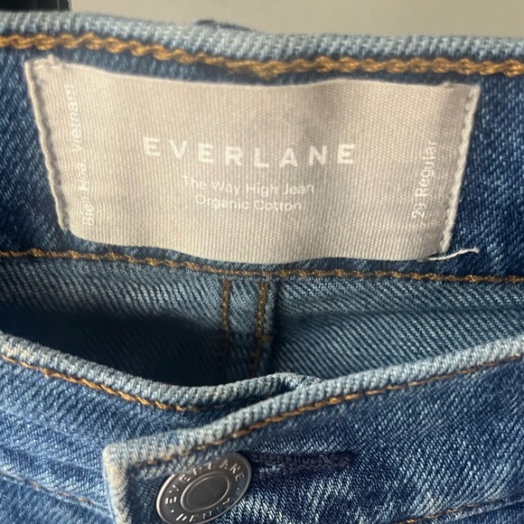 Everlane Women's High Rise Jeans - Dark Blue - Picture 3 of 6